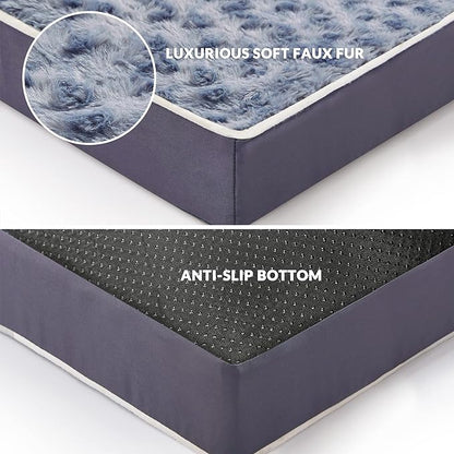 Figopage Orthopedic Memory Foam Dog Bed for Large Dogs