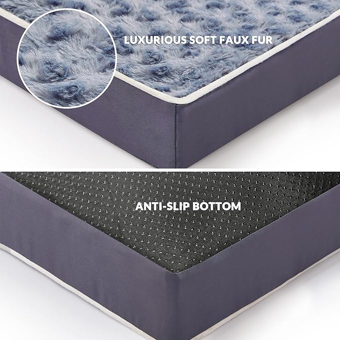 Figopage Orthopedic Memory Foam Dog Bed for Large Dogs