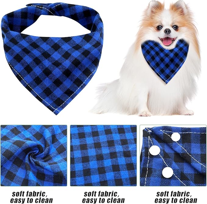 Christmas Dog Bandanas 6 Pieces Style,16.1 Inch)