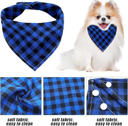 Christmas Dog Bandanas 6 Pieces Style,16.1 Inch)