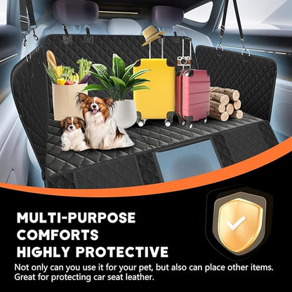 Dog Car Seat Cover for Back Seat 400lb,600D Heavy