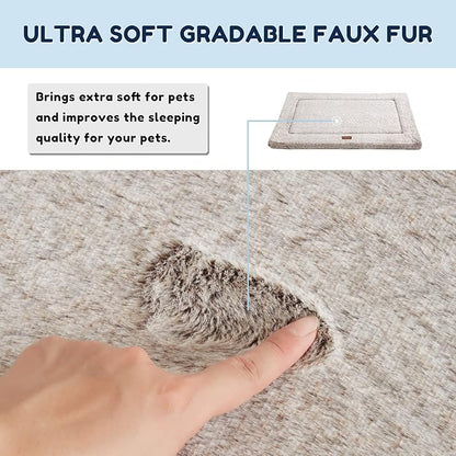 Figopage Stylish Dog Bed for Crate with Removable Machine Washable