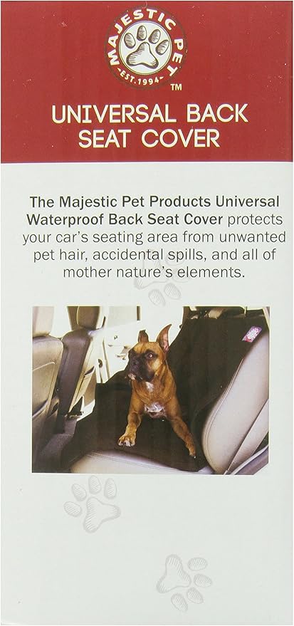 Black Universal Waterproof Back Seat Cover By Majestic