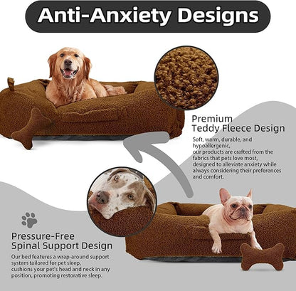 Sytopia Calming Dog Bed for Medium Dogs 54''