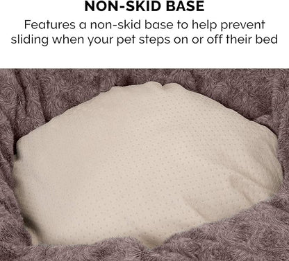 Furhaven 40" Round Donut Dog Bed for Large/Medium Dogs 75 lbs