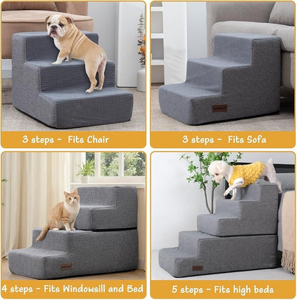 Dog Stairs for High Bed 5 Steps