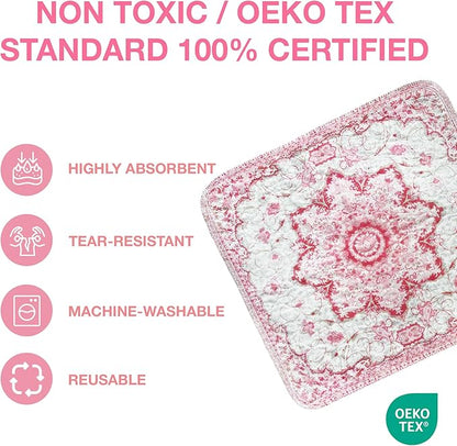 Washable Pee Pads for Dogs (1 Pack) 6 FT 6 FT 100% Waterproof,