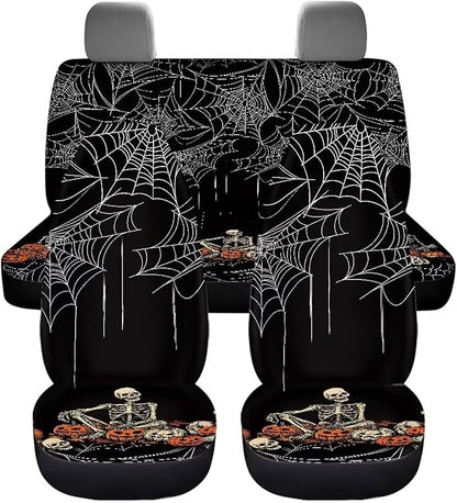 Halloween Web Skeleton Automotive Seat Covers & Accessories