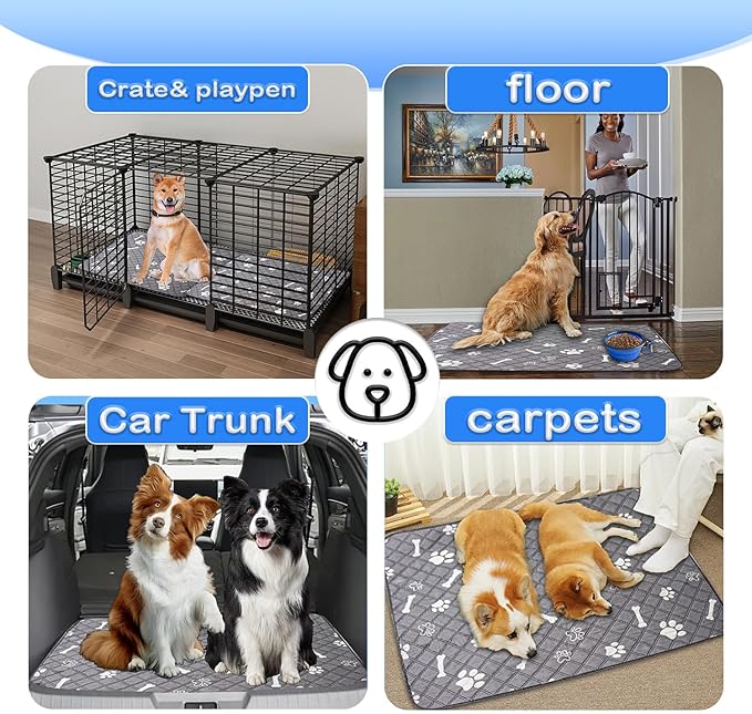 Washable Reusable Training Pads 36"x48" for 2 Pack