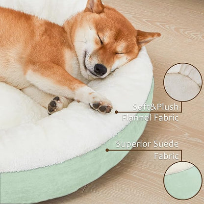 Love's cabin Round Donut Cat and Dog Cushion Bed 30in Pet