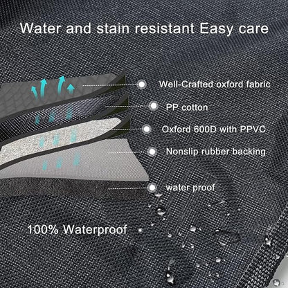 Ajxn Dog Back Seat Cover Protector Waterproof Scratchproof Pack-1 (Black)