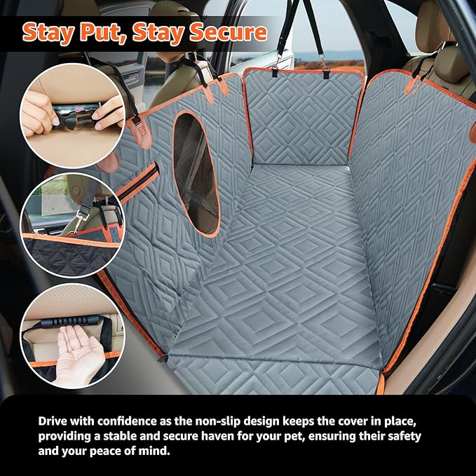 LOOBANI Dog Car Seat Cover 54" W 58" L
