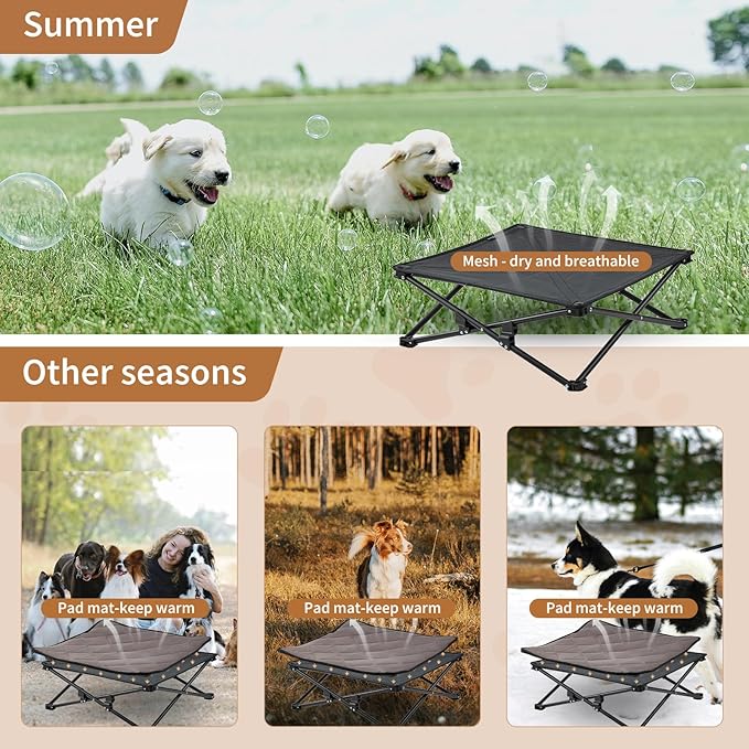 KingCamp Elevated Dog Bed Raised Dog Bed Dog
