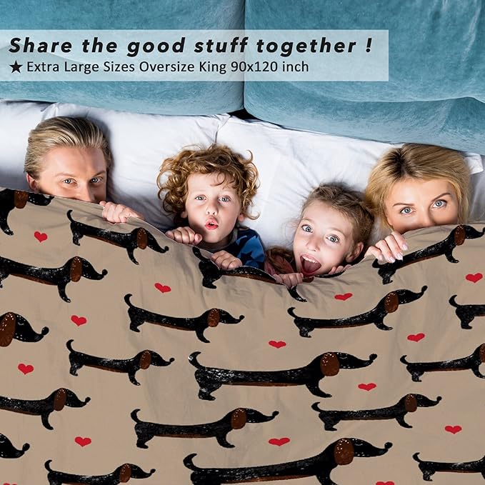 Dachshund Dog Blankets Puppy Blanket 50x40 in