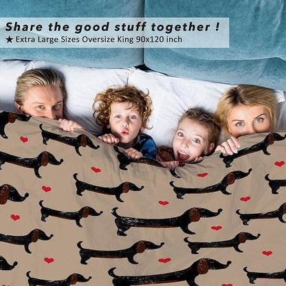 Dachshund Dog Blankets Puppy Blanket 60x50 in