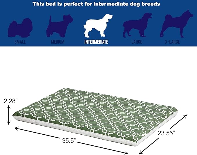 MidWest Homes for Pets Quiet Time Teflon Defender Dog Beds; Pet Beds Designed to Fit Folding Metal Dog Crates 36-Inch