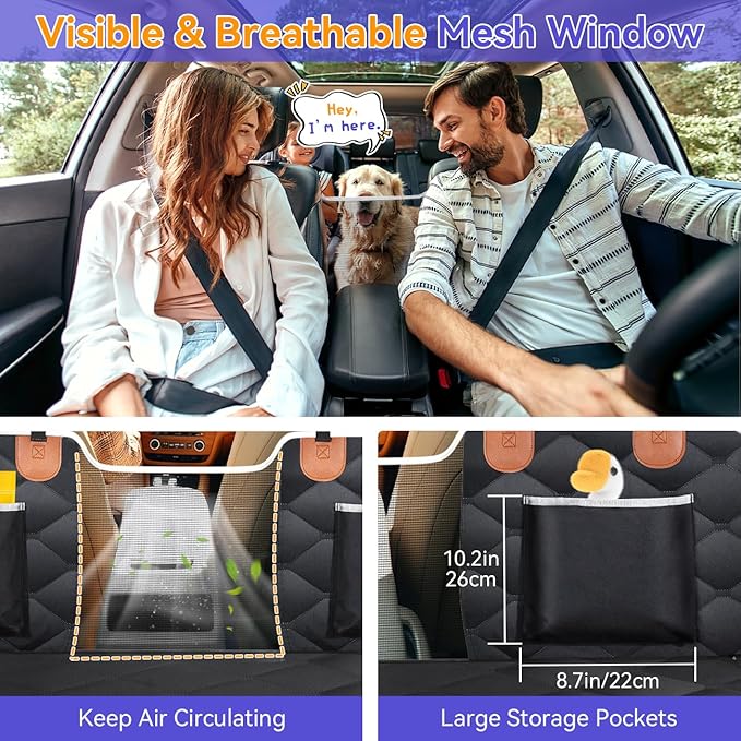 Back Seat Extender for Dogs 400lbs, Hard