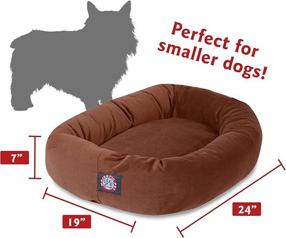 Majestic Pet Dog Bed 24x19x7in, Rust 300/600 Denier