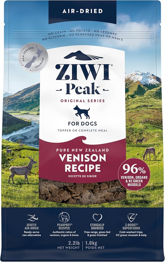 ZIWI Peak Air-Dried Dog Food – Venison - All Natural, High Protein, Grain Free, Limited Ingredient w/ Superfoods (35.2oz)