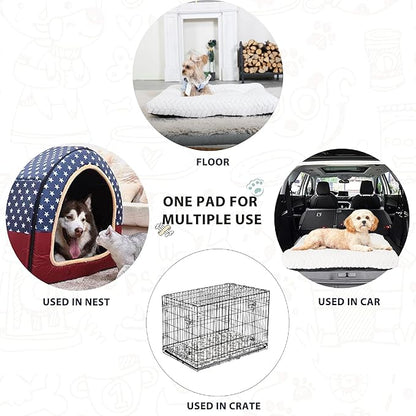 Crate Pads for Dog Cages Dog Bed for Small Dogs Crate Washable 24 inch Dog Crate Bed Dog Mats for Sleeping 25 lbs