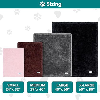 PetAmi Dog Blanket for Large Dogs Pink 60x80