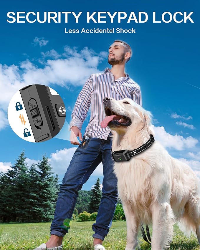 Dog Shock Collar with Remote 2600FT Dog 3 Training IPX7 Waterproof