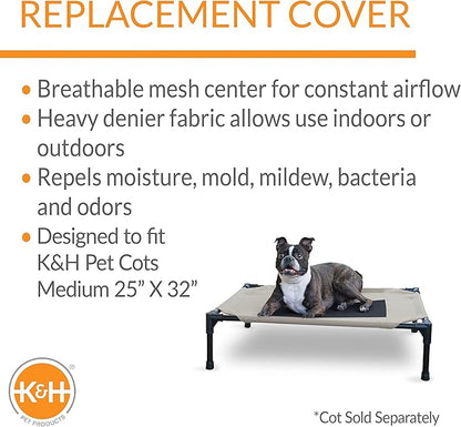 K&H Pet Products Elevated Cooling Outdoor Dog Bed 32 X 25 Inches