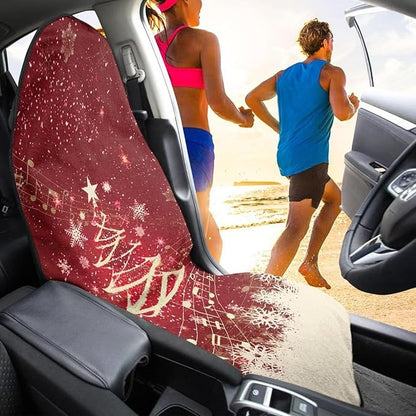 Yewattles Summer Christmas Tree Beach Waterproof Automotive Seat