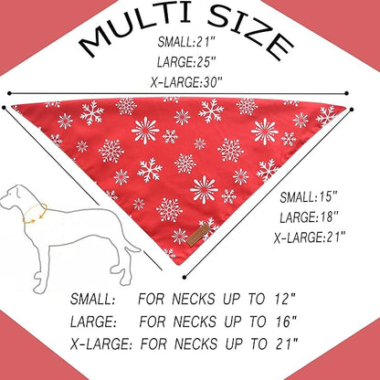 Realeaf Christmas Dog Bandanas 2 Pack