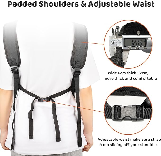 Dog Front Carrier Backpacks for Small Dogs, Legs Out Pet Carrier Sling Backpack with Adjustable Padded Ventilated Shoulder Straps, Easy-Fit for Traveling Hiking Camping, Medium