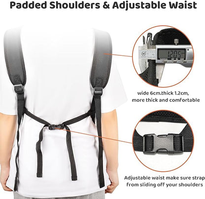 Pet Front Dog Carrier Backpacks, Adjustable Dog Backpack Carrier, Comfortable Shoulder Straps, Soft Sponge Cushion, Designed to Fit Pets, S Size, 2-7LB