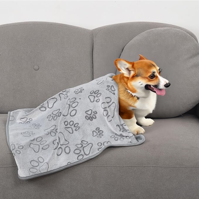 1 Pack 3 Dog Blanket Super Soft Warm Medium(29"x20")