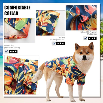 Dog Shirt Hawaiian