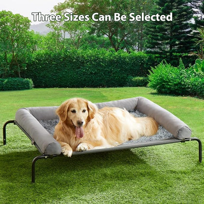 RRPETHOME Large Elevated Cooling Dog Bed