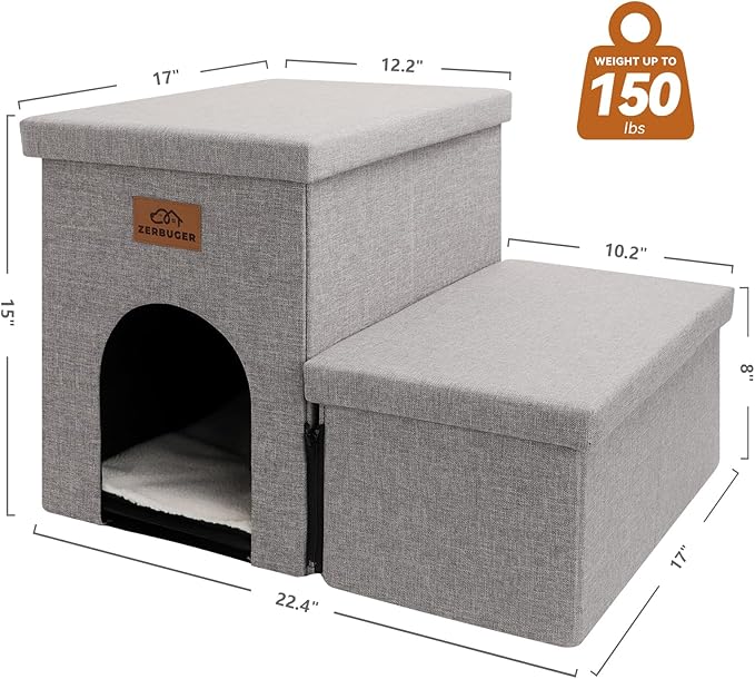 Dog Stairs 15" H, 150 lbs 2 Steps