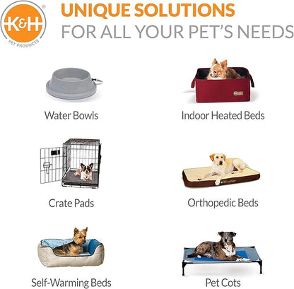 K&H Pet Products Dog Cots Beds for Large Dog- Elevated Outdoor Dog Cot Bed- Raised Dog Hammock Cooling Bed- Washable