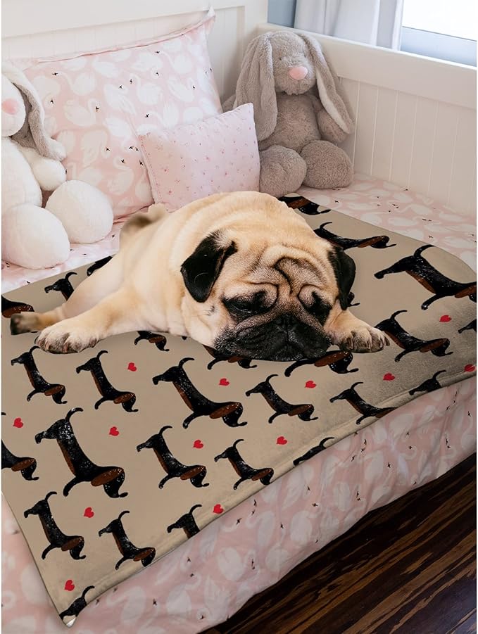 Dachshund Dog Blankets Puppy Blanket 30x40 in