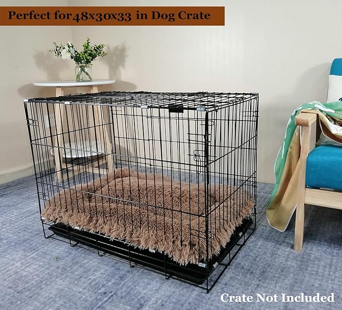 Coohom Deluxe Plush Dog Bed Pet Cushion Crate Mat