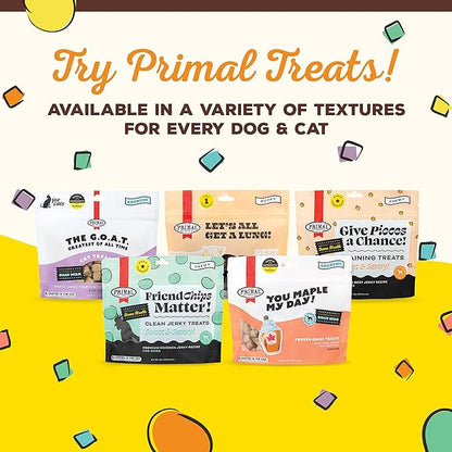 Primal Freeze Dried Dog Food Pronto, Beef; Scoop & Serve, Complete & Balanced Meal; Also Use as Topper or Treat; Premium, Healthy, Grain Free High Protein Raw Dog Food (16 oz, 2-pack)
