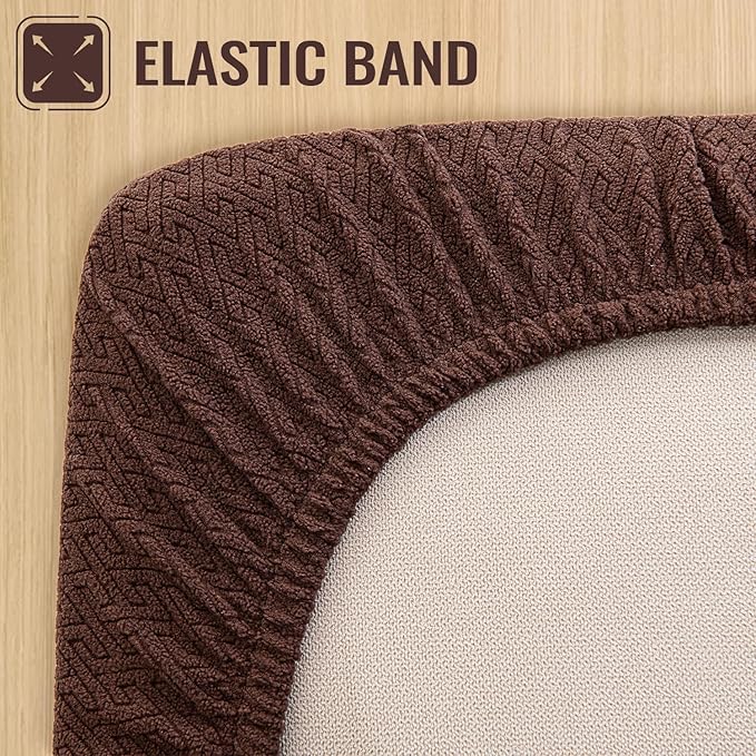 nanbowang Waterproof Dog Bed Covers Replacement Washable Pet Hair Easy to Remove 32x40 Brown