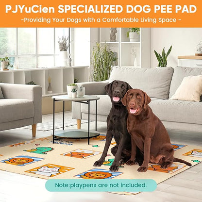 PJYucien Reusable Pee Pads for Dogs 26'' Per 67'' Diagonal 24'' Width 8 Panels