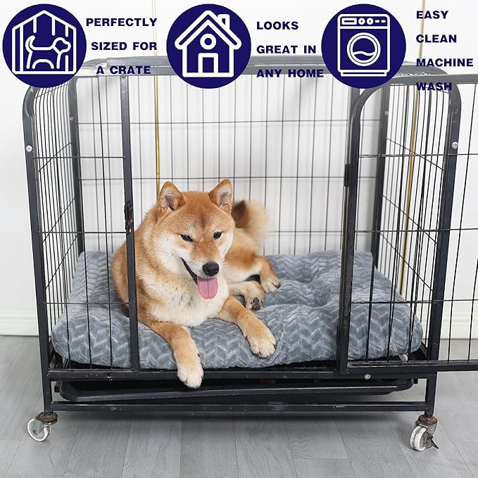 Dog Beds for Crates Washable 30 Inch Dog 40 lbs