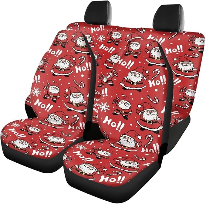 Christmas Snata Hoho Seat Covers for Cars Full