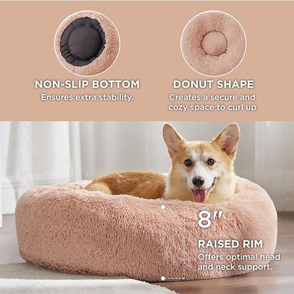 Bedsure Calming Dog Bed for Medium Dogs 30 inches 45 lbs