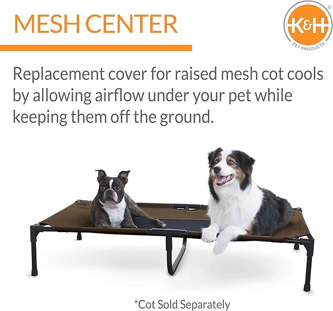 K&H Pet Products Elevated Cooling Outdoor Dog Bed 50 X 32 Inches