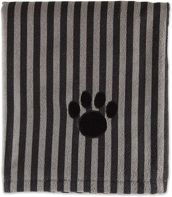Bone Dry Pet Grooming Towel Collection Absorbent Microfiber X-Large 41x23.5", Striped