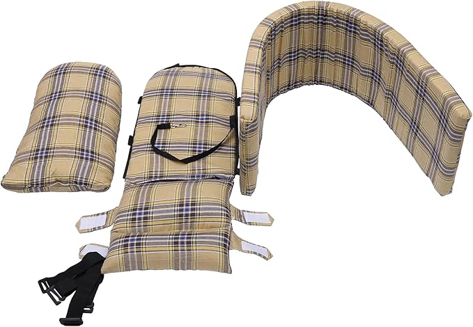 X AUTOHAUX Large Plaid Style Dog Car Seat Adjustable Straps for Medium Small Sized Puppy Cat Seat Pets Soft Non Slip Bottom Travel Bed Beige Yellow