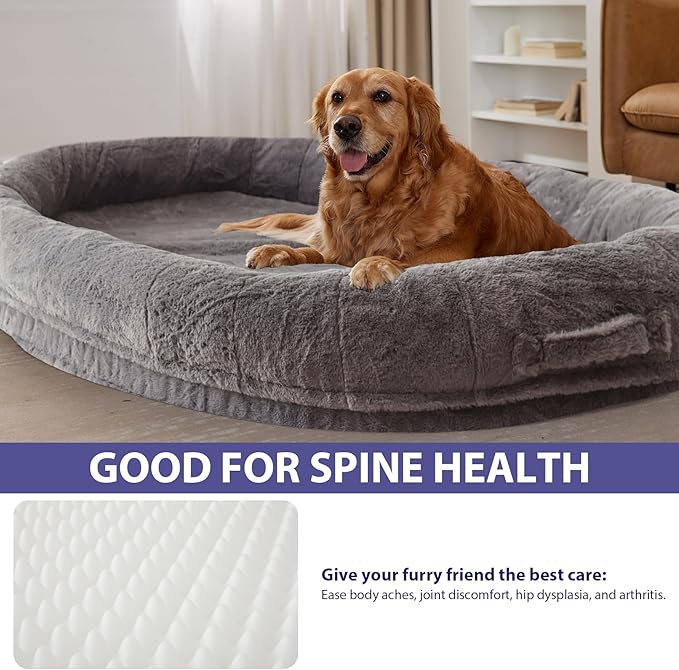 Human Dog Bed for Adult 71" x 46" x 9"