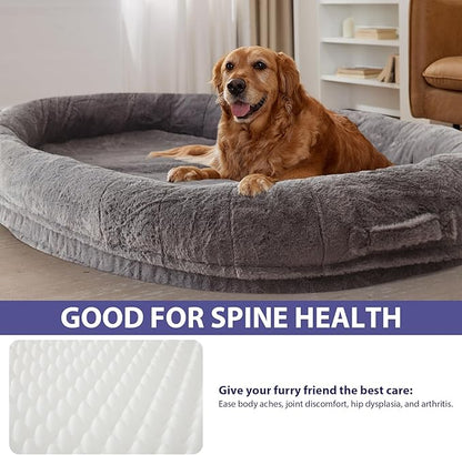 Human Dog Bed for Adult 71" x 46" x 9"