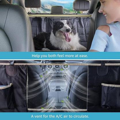 Lassie Back Seat Extender for Dogs Hard Bottom Waterproof Dog Hammock for Car